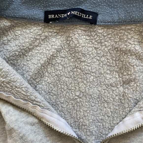 Bandy Melville blue and grey quarter zip - Picture 2 of 2